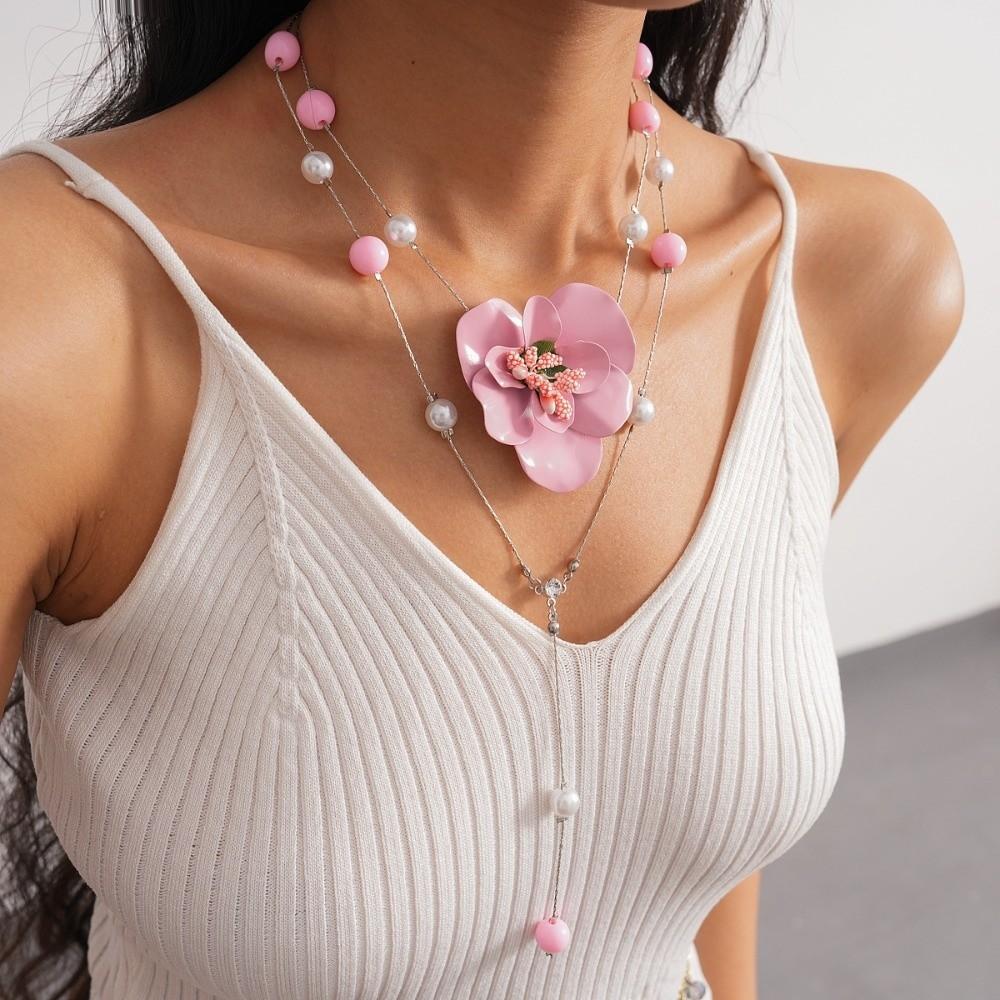 High-end Butterfly Orchid Collarbone Chain Luxury Exquisite Flower Neck Pendant  Versatile