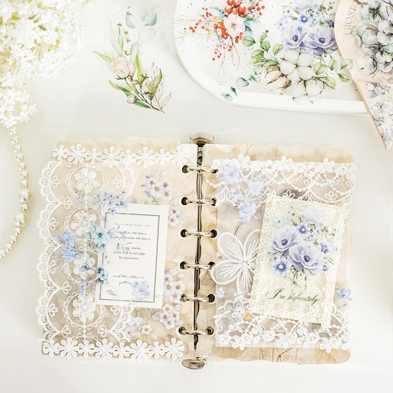 Mr.Paper,20PCS, Plant Themed Stickers, DIY Decorative Scrapbook Notebook Photo Frame Diary Stationery Flower Leaf Stickers Gifts