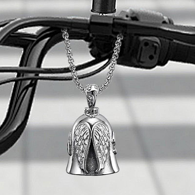 Fahrradklingel AngelGuardian Biker Klingel Tragbares Motorradzubehör Glücksschmuck Für Biker Fahrer Geburtstagsgeschenk