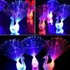 1pc Peacock Finger Light Colorful LED Light-up Rings Party Gadgets Kids Toy for Party