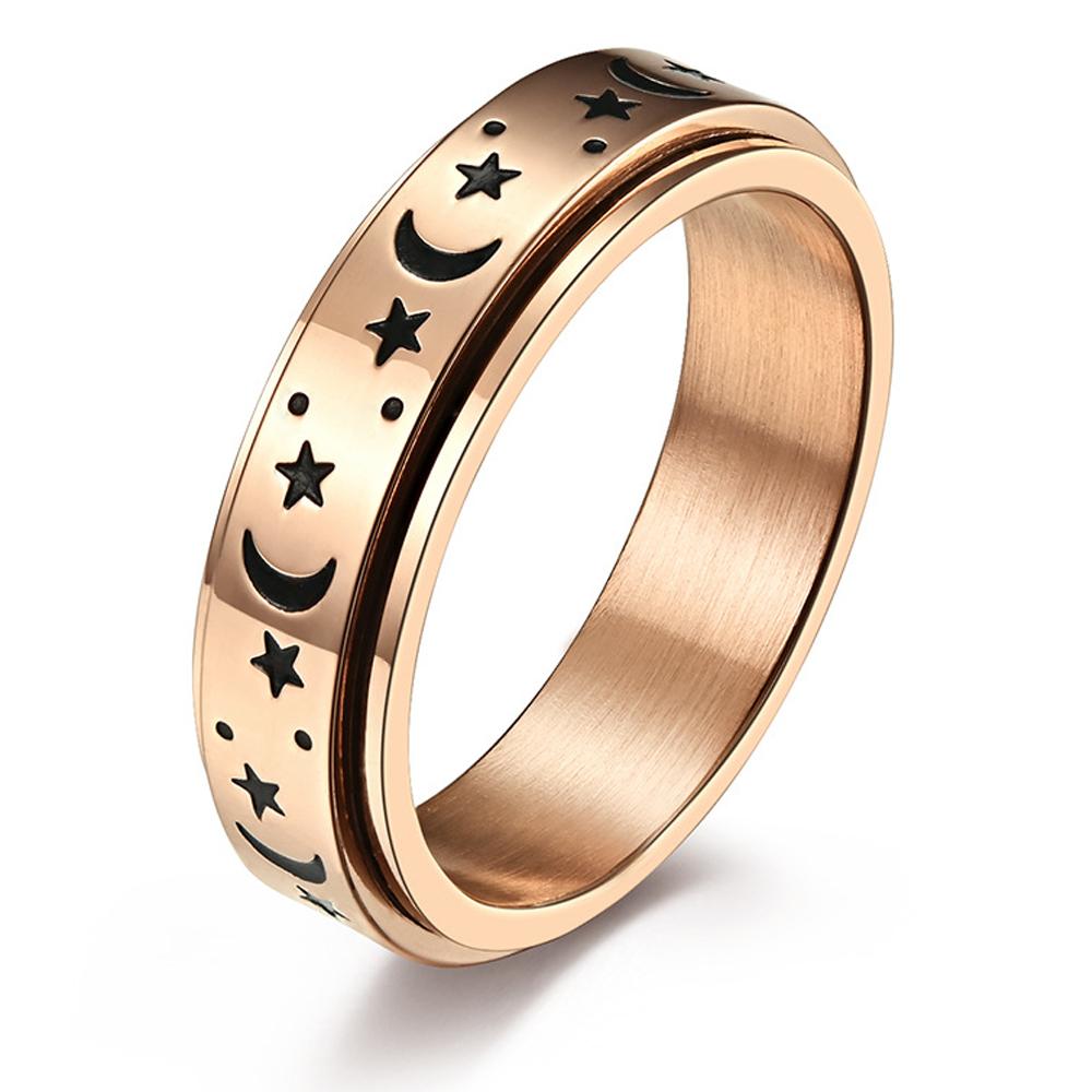 8mm Spinner Ring für Männer Stress Release Bague Acier Inoxydable Edelstahl Ehering Casual Sport Schmuck Anel Masculino