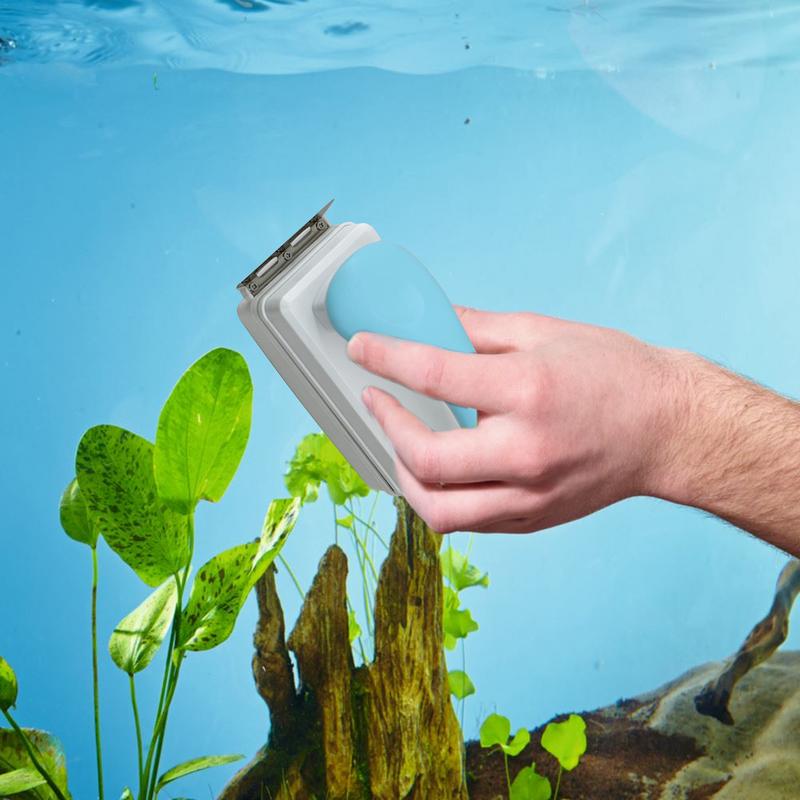 

Fish Tank Glass Scraper Cleaner Floating Aquarium Cleaner Super Magnetic Clean Brush Aquarium Cleaning Tools Aquarium Tank красный