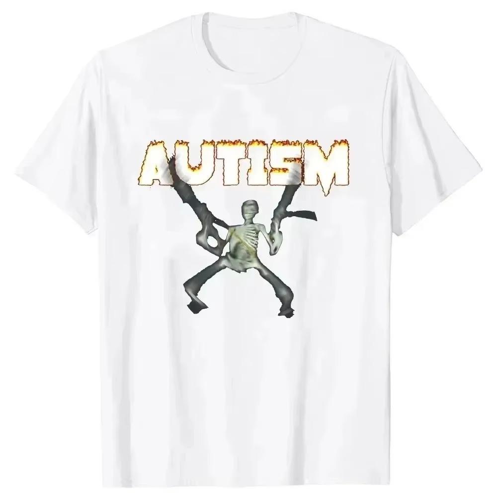 Autism Meme T Shirt Funny Humor Introvert Gift Awareness Neurodivergent T-shirts Men Women Cotton Tshirt Summer Short Sleeve Tee