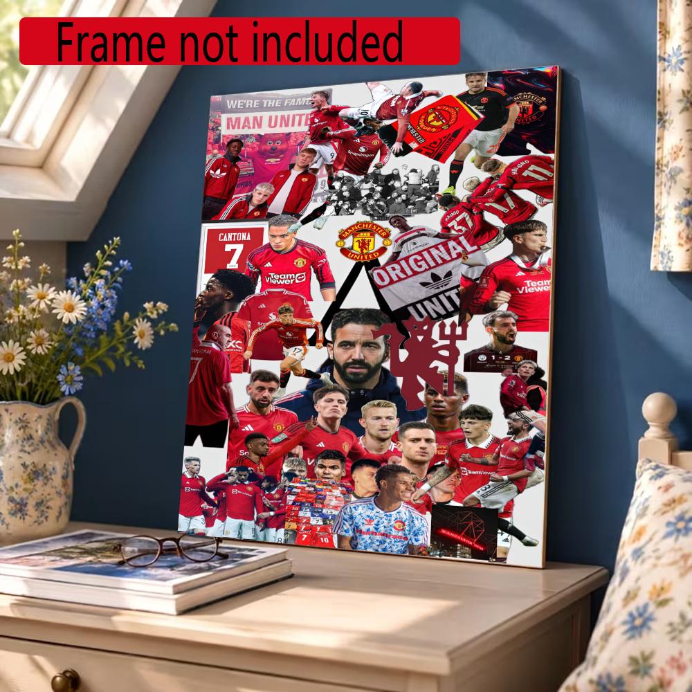 Manchester 5D Diy Diamond Painting Round Diamond Diy Frameless Holiday Artwork Suitable For Home Office Wall Decoration