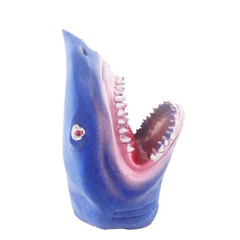 1PC Simulated Ocean Shark Hand Puppet Toy Plastic Shark Gloves Toy Cartoon Story-telling Doll Props Parent-child Interaction Toy Role Play Hand Puppet