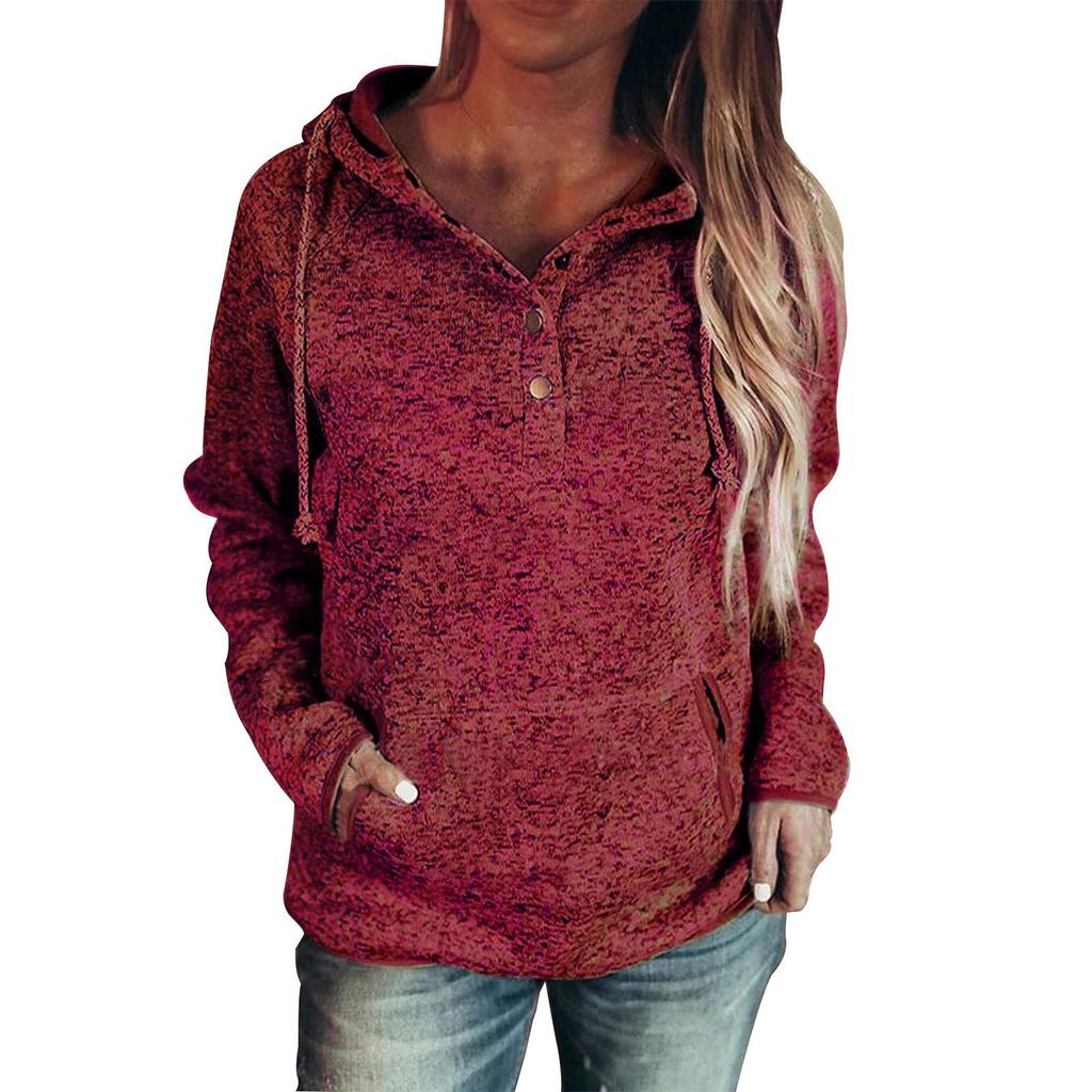 Women's Hoodie Sweatshirt Casual Pullover Tunic Top Long Sleeve Shirt