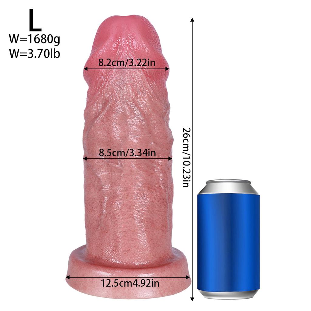 Large Silicone Anal Plug Dildo Fisting Sex Toy Big Penis Strap-On BDSM Masturbator