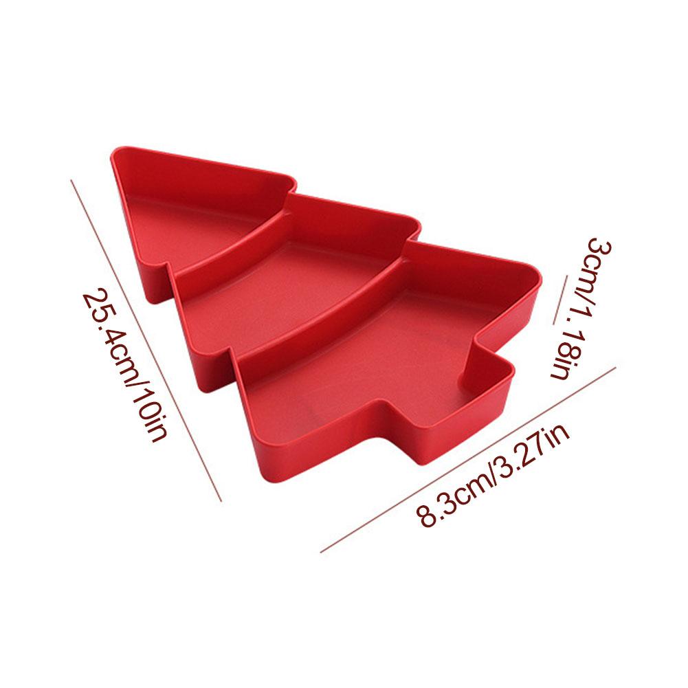 Christmas Tree Fruit Plate Marry Christmas Candy Snack Dish Party Decorations For Home Xmas Gifts Happy New Year