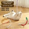 3pcs Cat Toys Chew-Ropes,Interactive Molar Cotton Rope Toys,Silvervine Cat Teaser Toy,Clean Mouth Kitten Play Toy Pet Supplies