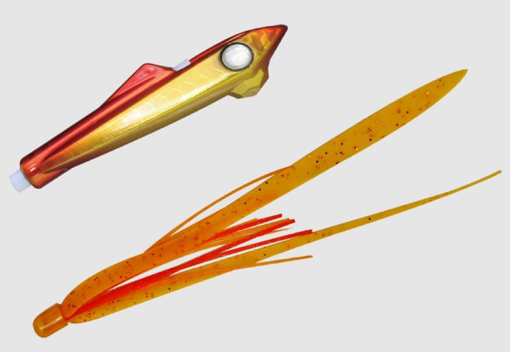 Jackall Bin Bin Rocket 45 Grams Inchiku Mekki Gold Red (3895)