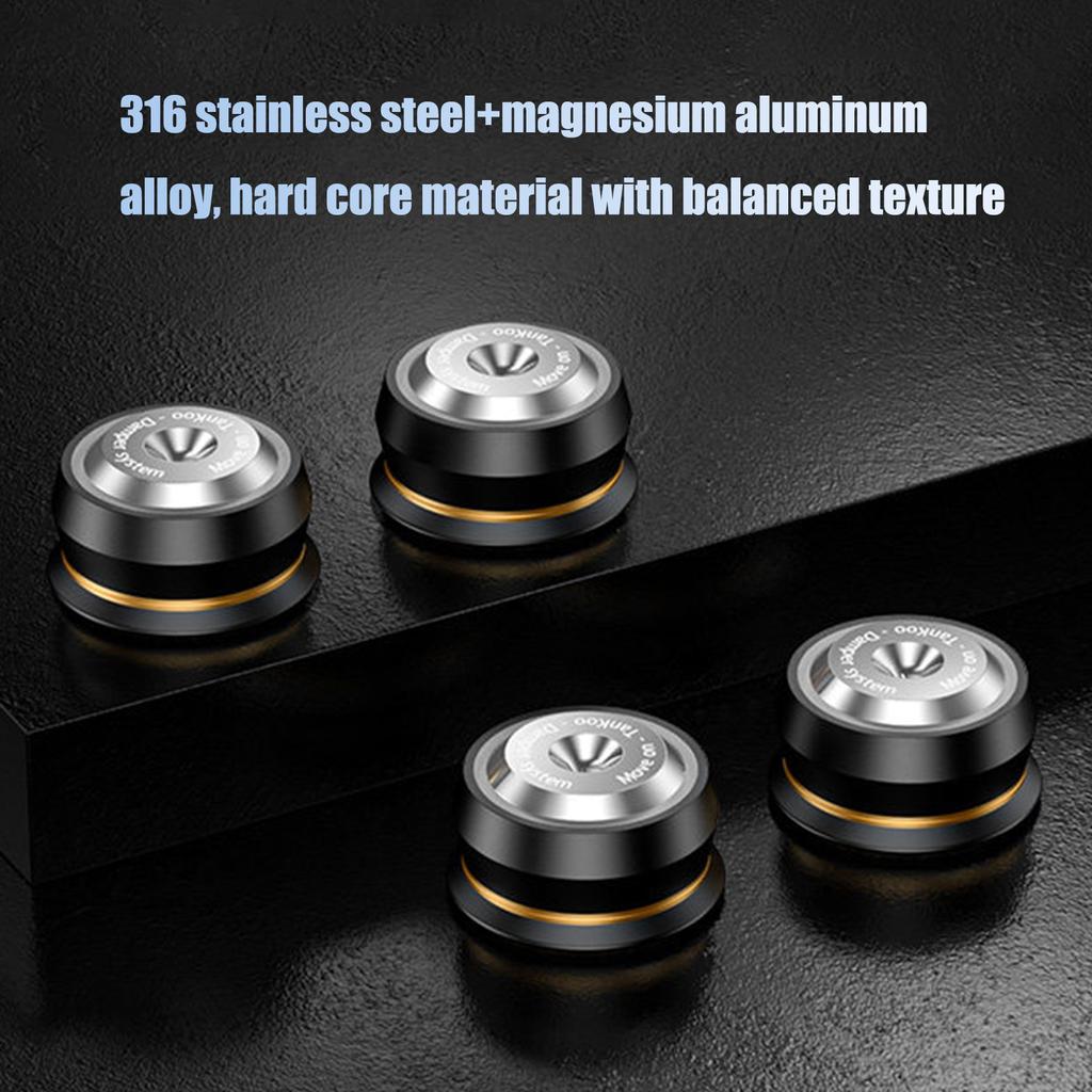 Lautsprecher Entkopplungsständer Füße Edelstahl Stoßdämpfer Füße Pads 63x26mm Universal für HiFi Plattenspieler Subwoofer Verstärker