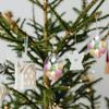 12Pcs Clear Plastic Egg Shaped Ornament Fillable Hollow Balls for Holiday DIY Decoration Christmas Tree Hanging Baubles Easter