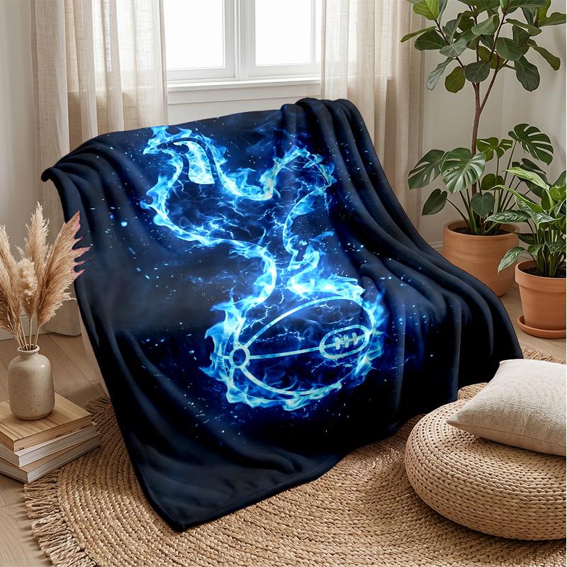 Tottenham Hotspur Theme Blanket Soft Flannel Fleece Blanket Warm Lightweight Throw Blanket for Home Sofa Bed