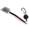 Golf Club Brush Groove Cleaner Retractable Dual Sided Nylon Bristles Aluminum Carabiner Groove Cleaner Groove Cleaning Tool Kit