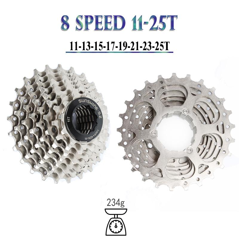 SUNSHINE Road Bike Freewheel 8 9 10 11 12 Speed Cassette 11-23T/25T/28T/30T/32T/34T K7 Bicycle Flywheel Sprocket for SHIMANO