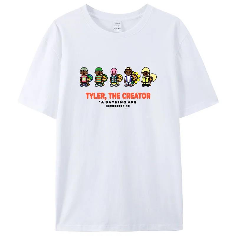 2025T-shirt Womens Fashion Short Sleeve Tops Men's Printed T-Shirt Hip Hop Rapper Vintage T-shirt 100% Cotton