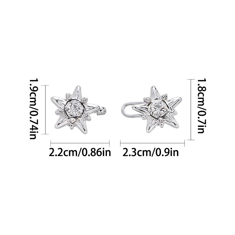 1Pair Star Diamond Jeans Button Adjustable Clips For Pant Skirts Waist Tightener Buckle Snap Button Retractable Button