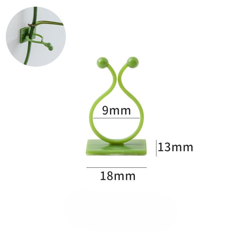 10PCS Self Adhesive Green Vine Fixator, Seamless Hooks For Climbing Vines And Plants Onto Walls, Nail Free For Household Use