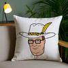 K-King Of The H-Hill Cushion Cover Soft Short Plush Double-Sided Printing Home Decor Machine Washable Pillow Case Gift