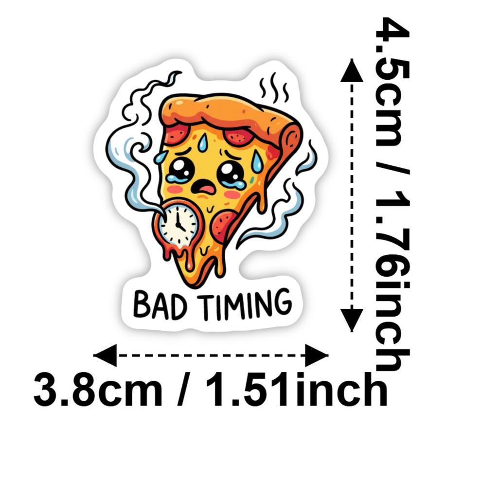 50 Summer Fun Stickers, Cute And Funny Summer Wind Mix And Match Waterproof Graffiti Stickers