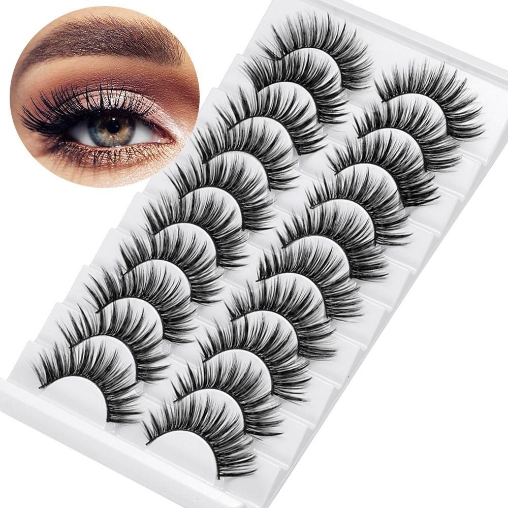 Natrual Long False Eyelashes Handmade Eye Makeup Tools Beauty 3D Faux Mink Lash Eye Lash Extension