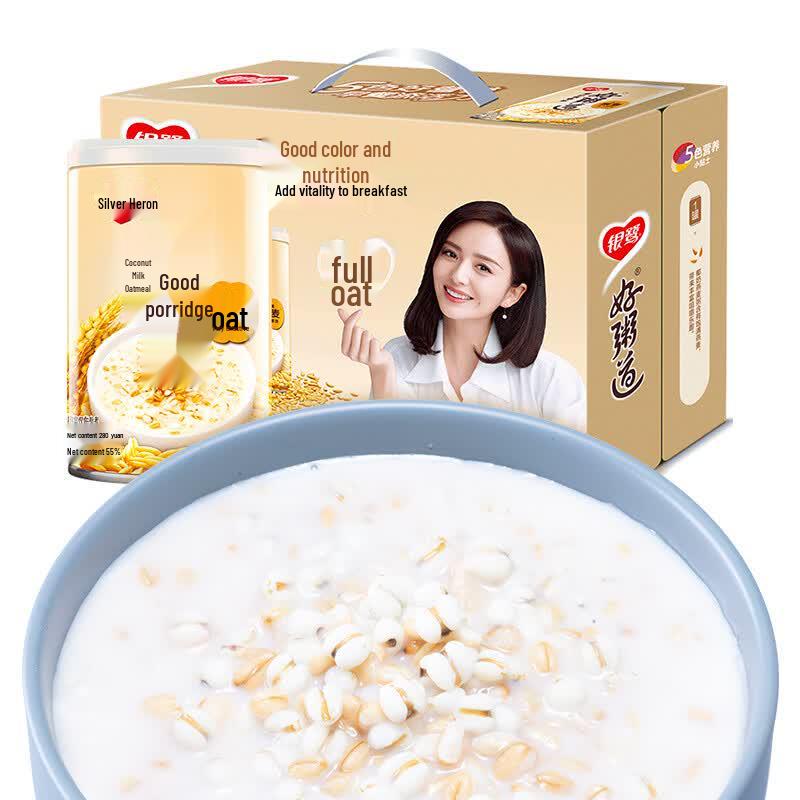 Yinlu Coconut Milk Oat Eight-Treasure Porridge (12-Can Pack)