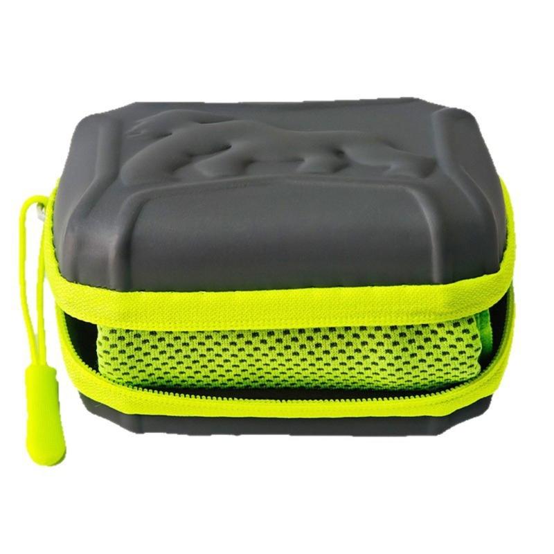Summer Sports Towel With Storage Case for Daily Gym Bags and Hiking Days, Reusable Sweat Wipe Towel for Travel Use