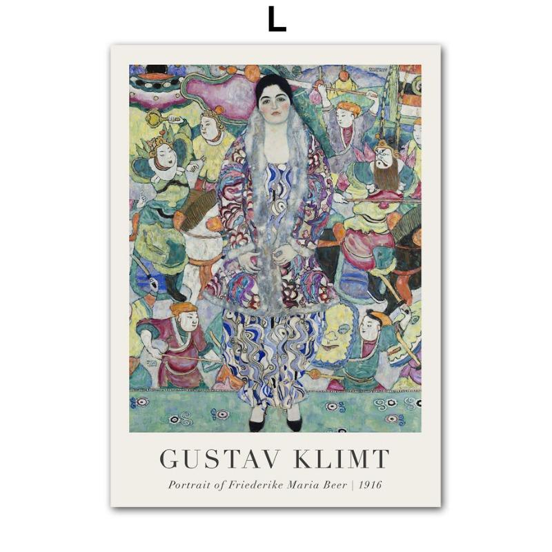 Klasyczny Gustav Klimt Abstrakcyjna Figura Dzieło Sztuki Pocałunek Drzewo Życia Plakat Malarstwo na Płótnie i Druki Obrazy Ścienne Dekoracja Domu Prezenty