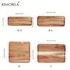  1PCS Acacia Wood Coffee Tray Food CupTrays Decorative Wood Tray Dessert Candy Bamboo Tray Gongfu Tea Tray