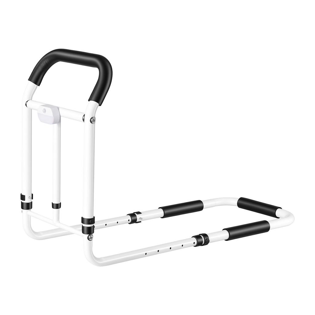 VEVOR Bed Rails for Elderly Adults 90.7kg Loading Bed Side Assist Rail, with Motion Sensor LED Light, Adjustable Height & Length, Non-Slip Handle