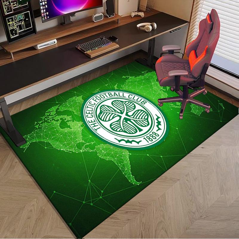 Celtic Football Club Crest Carpet, Chair Rug,Rug for Office Bedroom living rooms, Doormat decor Fan Gift Christmas Gift