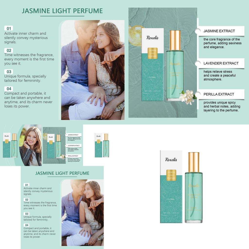 Refreshing Jasmine Perfume With Natural Floral Aroma For A Lasting Romantic Essence