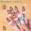 16PCS Unique Capybara Ballpoint Pen 0.7mm 10-Color Retractable Lovely Capybara Multicolored Graffiti Student Stationery Press Markers Back School