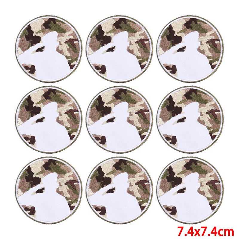 10 Pcs/lot Wholesale Embroidery Patch Iron On Patches For Clothing Patches On Clothes Jackets Decor Applique Sew Supplies