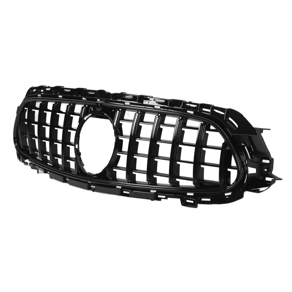 For Panamericana GT   Grille With Camera Holes Replacement for   EClass W213 C238  13 Facelift 2021+(Gloss Black )