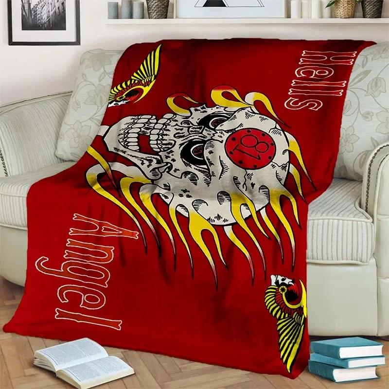 Angels in Hell Pattern Flannel Throw Blanket Soft  Warm Multipurpose Lightweight Blanket  Perfect Gift for All Seasons 100x150cm