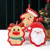 Thickened Christmas Hanging Hand Towels Soft Coral Velvet Plush Hand Towel Cartoon Quick Drying Cleaning Towels