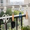 8Pcs Tube Clamp Hook Kitchen Bathroom Multi-Function Hanger Hook Clasp Towel Rack Pipe Clip Hooks