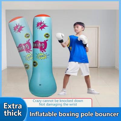Inflatable Punching Boxing Bag Fitness Training Boxing Sack Pvc Sports Fight Column Toy Kids Boxing Fight Pressure Sandbag