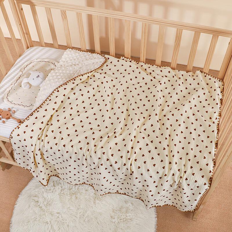 Oeny Kids  Minky Dot Nap Blanket - Heart