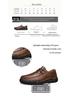 Men's Hand-Stitched Leather Casual Shoes - Four Seasons, Low-Top, Large Size, Outdoor Hiking Style