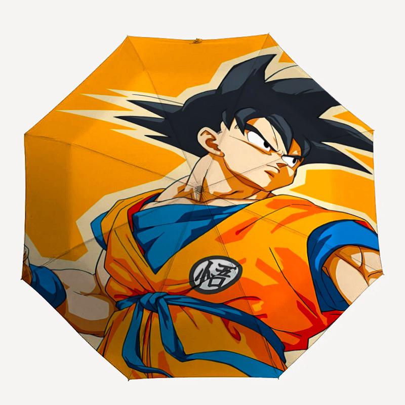 

1pc Goku, Saiyan Automatic Folding Umbrella, 8 Ribs for All-Season Use 041