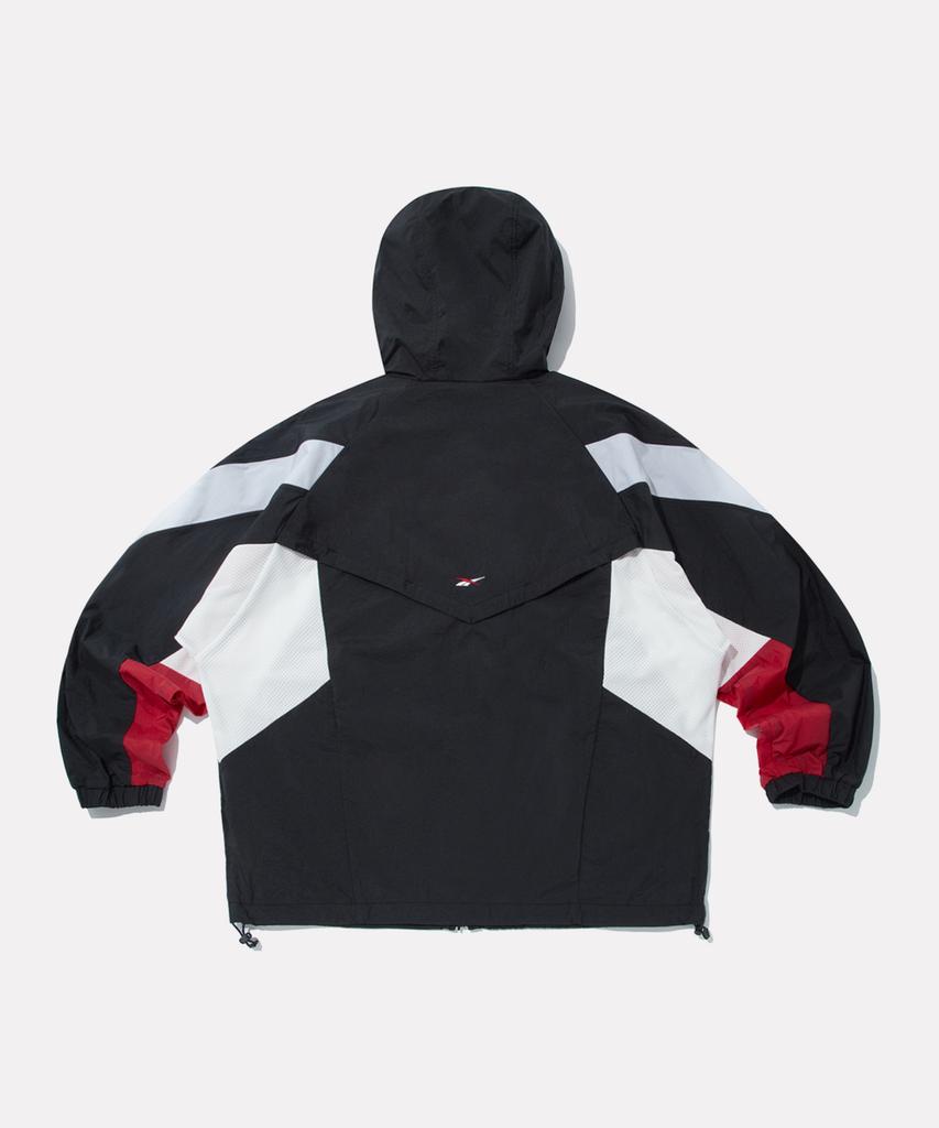 Reebok Colorblock Mesh Matching Windbreaker - Black:Red