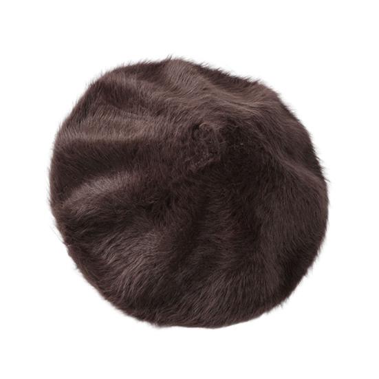 Women Painter Hat Solid Color Octagonal Dome Top Beret Hat Autumn Winter Warm Plush Hat Fashion Accessories