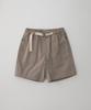 PUBLICFIGURE Cotton Herringbone Half Pants_Beige