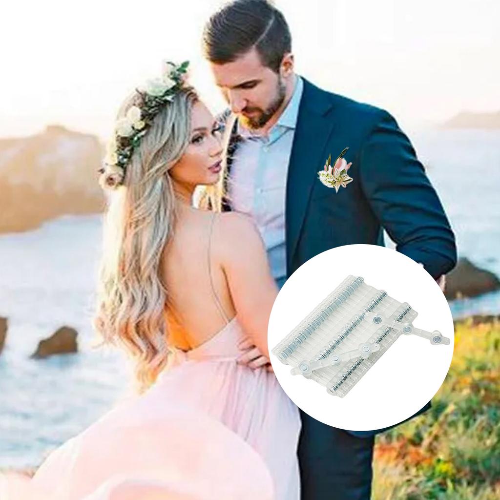 10Pairs Wedding Boutonnieres Magnets Flower Wrist Corsage Magnetic Pin Bride Boutonnieres Corsage Brooches Magnets