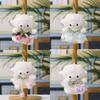 Animal Soft Plush Lamb Ornament With Polyester Filling For Backpack Accessory