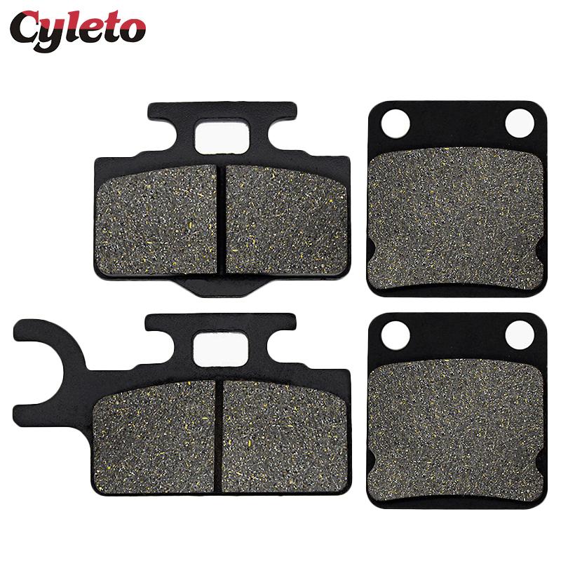 Cyleto Motorcycle Front and Rear Brake Pads Set for Kawasaki KX65 KX 65 2000- for Suzuki RM65 RM 65 K3 K4 K5 2003 2004 2005