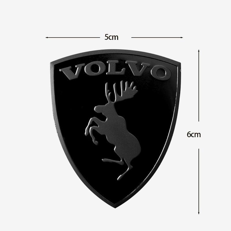 3D kovový štít s losem Kreativní emblém na auto Dekorační nálepky na karoserii Pro Volvo XC60 XC90 S60 S90 V60 XC40 V50 S80 Autopříslušenství