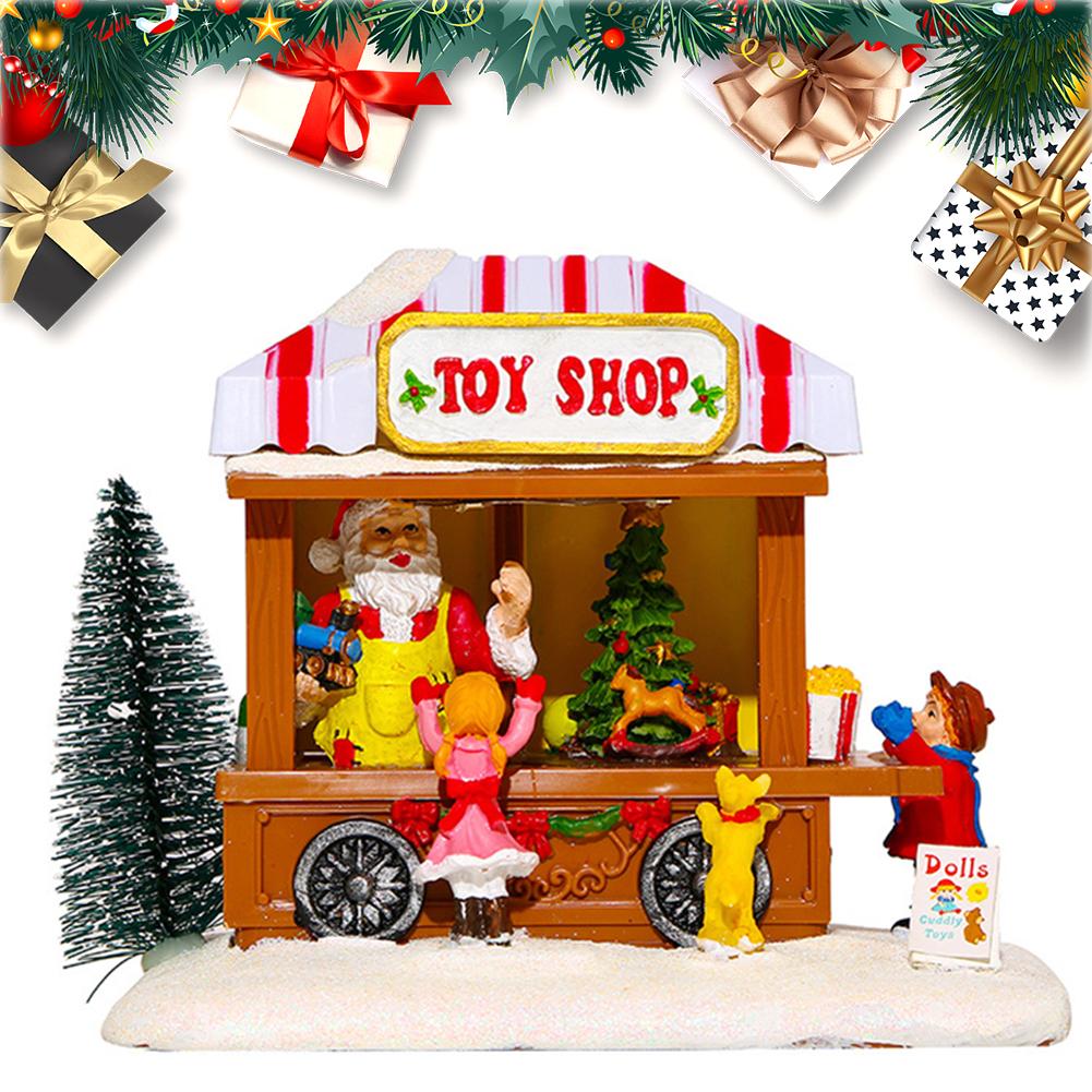 

Christmas Music House with Xmas Tree Lighted LED Christmas Ornaments for Desktop Ornaments Christmas Gift China Mainland